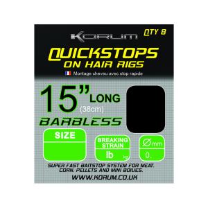 Korum Hair Rigs Quickstops r.10 0.26mm 38cm gotowe przypony