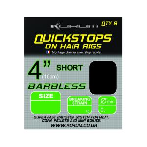 Korum Hair Rigs Quickstops r.10 0.26mm 10cm gotowe przypony