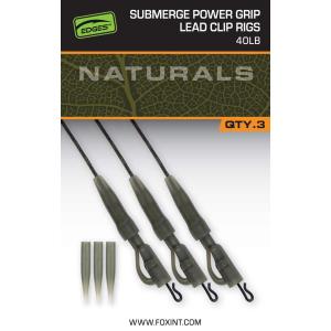 Fox Naturals Submerge Power Grip Lead Clip 40lb 3szt