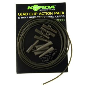 Korda Lead Clip Action Pack Weed zestaw