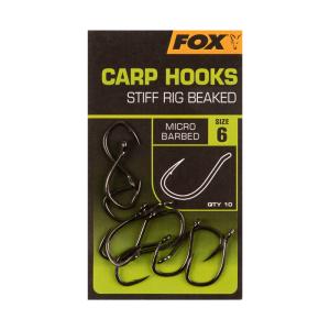 Fox Stiff Rig Breaked Carp Hooks r.6 haki karpiowe