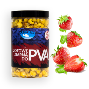 Carp Seeds kukurydza do PVA Truskawka słoik 400ml