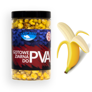 Carp Seeds kukurydza do PVA Banan słoik 400ml