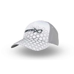 Matrix Hex Print Baseball Cap White czapka