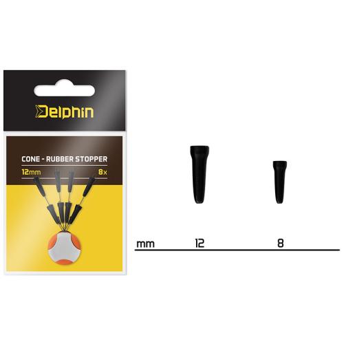 Delphin Cone gumowy stoper 8mm 8szt.