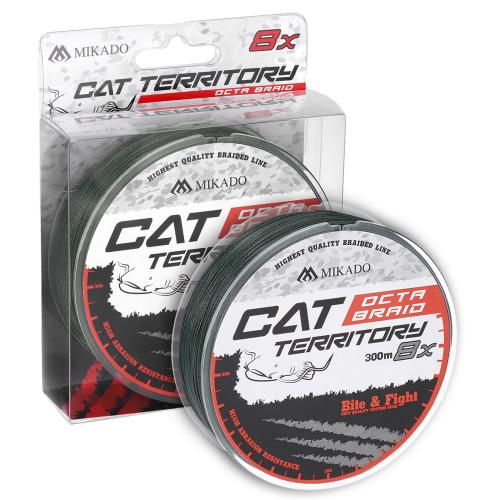 Mikado Cat Territory Octa Braid 0.70mm 76.4kg 300m zielona plecionka