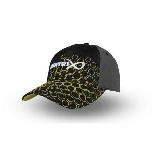 Matrix Hex Print Baseball Cap Black czapka