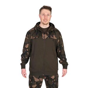 Fox LW Khaki Camo Split Zip Hoody r.S bluza