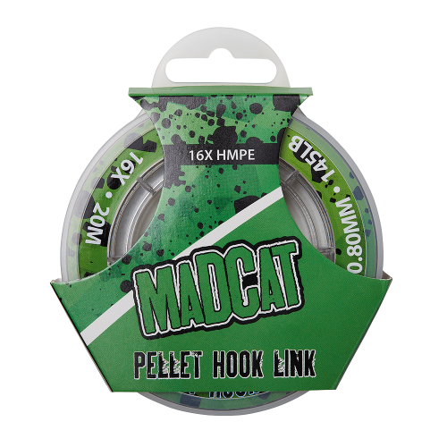 MadCat Pellet Hook Link 16X 20m 0.80mm 65kg 145lb Brown plecionka