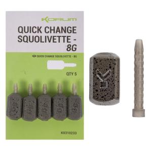 Korum Quick Change Squolivette 8g 5szt. ciężarki