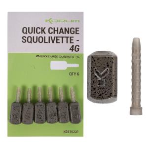 Korum Quick Change Squolivette 4g 6szt. ciężarki