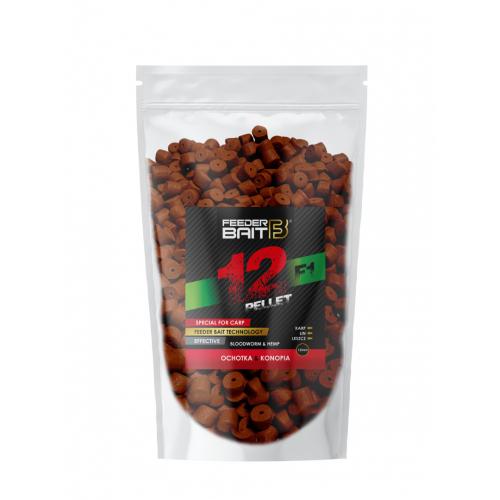 Feeder Bait Pellet F1 12mm Ochotka & Konopia 800g