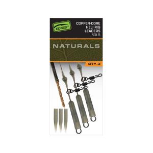 Fox Edges Naturals Copper Core Heli Rig Leaders 50lb