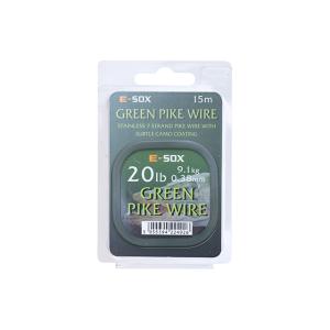 Drennan Green Pike Wire 20lb 15m linka stalowa