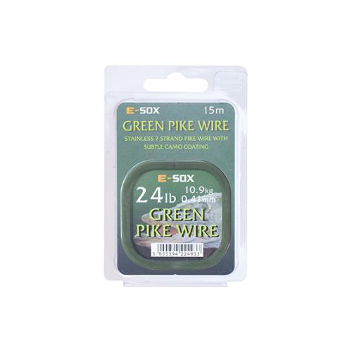 Drennan Green Pike Wire 24lb 15m linka stalowa