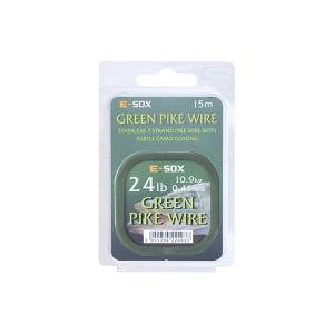 Drennan Green Pike Wire 24lb 15m linka stalowa