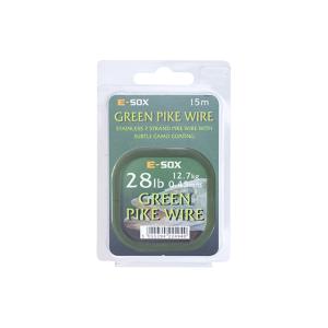 Drennan Green Pike Wire 28lb 15m linka stalowa