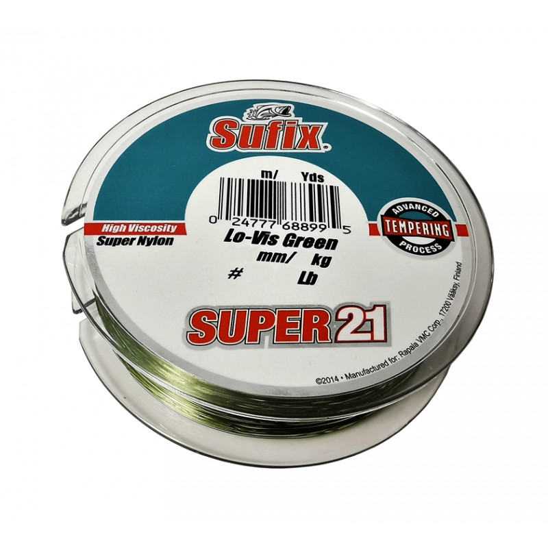 Sufix Super 21 Lo-Vis Green 0.20mm 3.5kg 150m żyłka