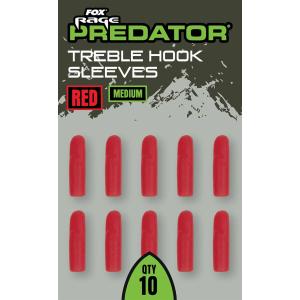 Fox Rage Red Treble Hook Sleeves Medium 10szt. nasadki