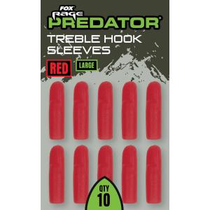 Fox Rage Red Treble Hook Sleeves Large 10szt. nasadki