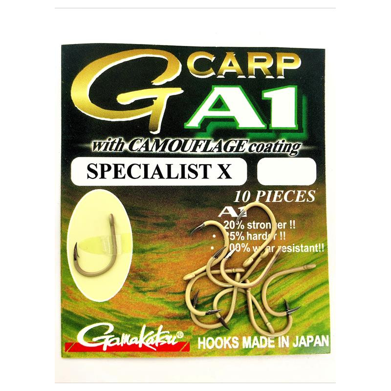 Gamakatsu G-Carp A1 Specialist X Camou r.6 10szt haczyki