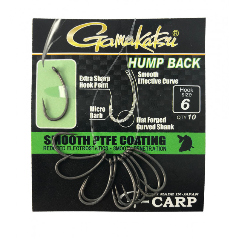 Gamakatsu G-Carp Hump Back Grey r.4 10szt haczyki