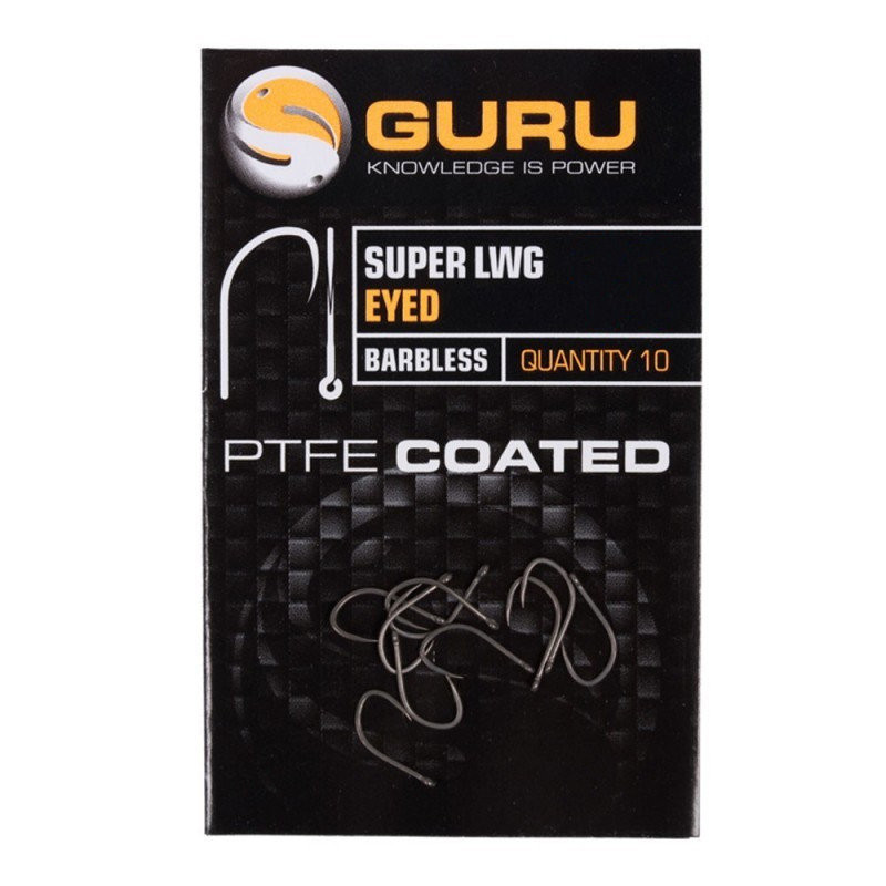 Guru Super LWG Eyed Barbless r.12 10szt haczyki