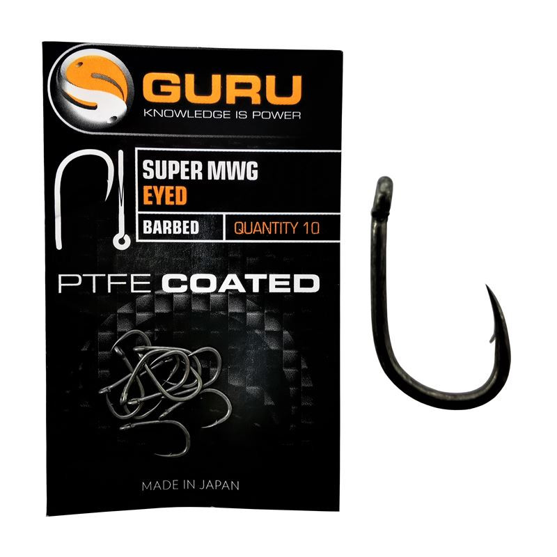 Guru Super MWG Eyed Barbed r.12 10szt haczyki