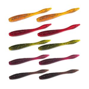LureCraft Hirudo Leech 5cm 10szt. Color Mix