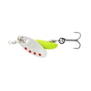 Savage Gear Grub Spinner 2 5.8g Silver Red Lime obrotówka