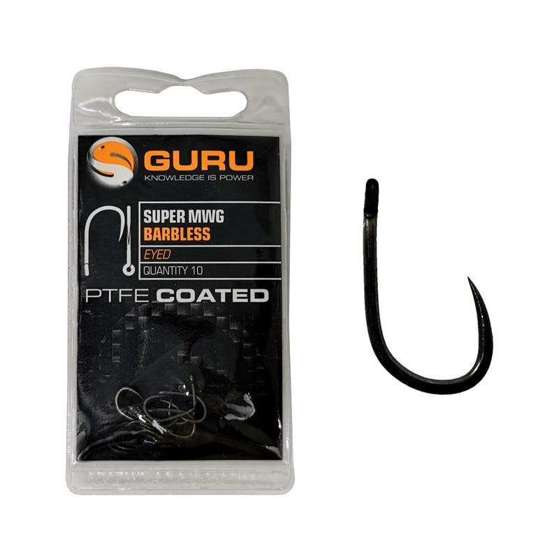 Guru Super MWG Barbless r.12 10szt haczyki