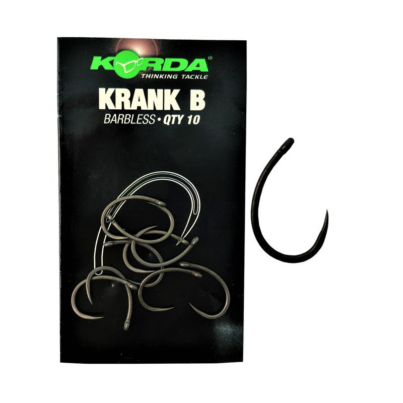 Korda Krank Barbless r.2 10szt. haki karpiowe