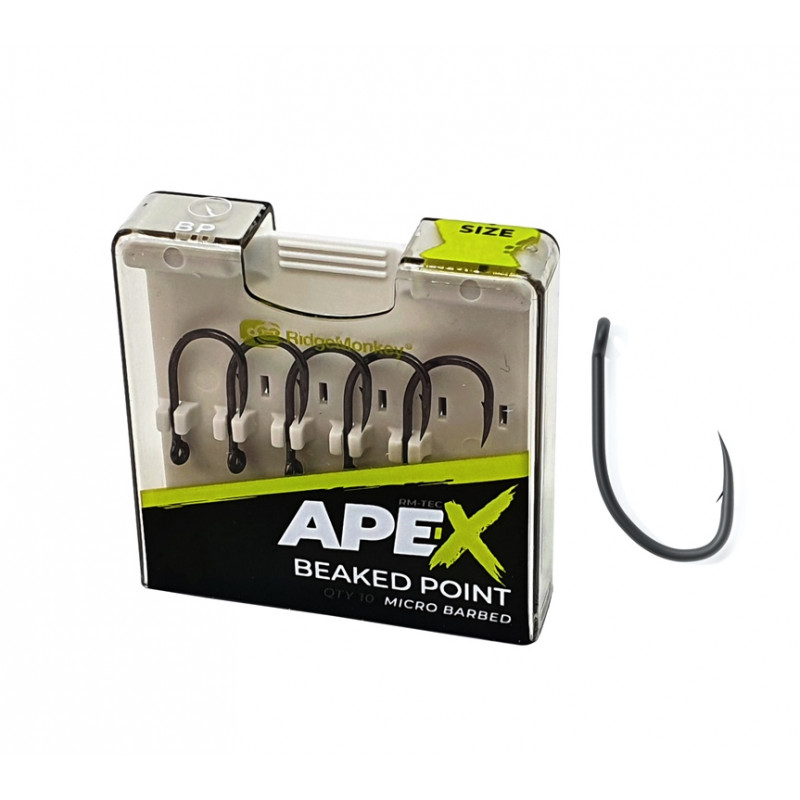 RidgeMonkey Rm-Tec Ape-X Beaked Point r.6 10szt haki karpiowe