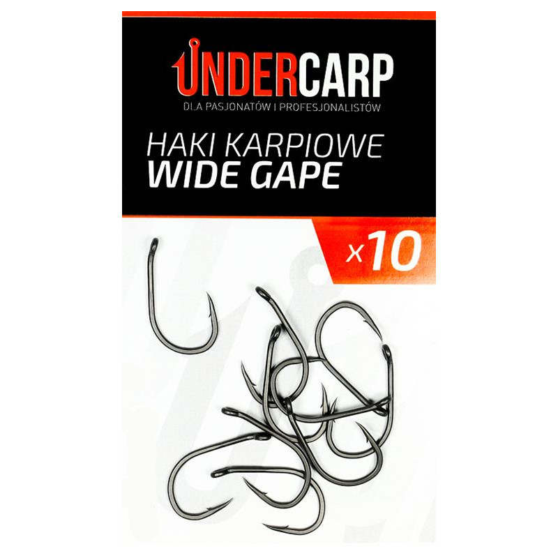 UnderCarp Wide Gape r.4 10szt haki karpiowe
