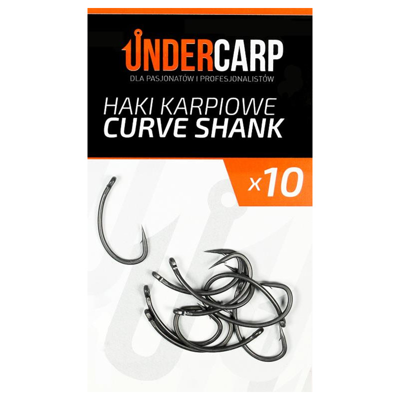UnderCarp Curve Shank r.6 10szt haki karpiowe