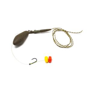 FL Distance Swivel Lead 99g leadcore ciężarek przypon z kukurydzą r.4 gotowy zestaw karpiowy