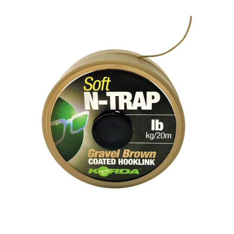 Korda Plecionka Przyponowa N-Trap Soft Gravel Brown 20lb 20m