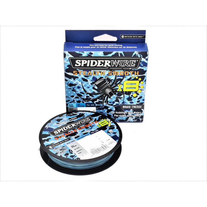 SpiderWire Plecionka 0.06mm 5,4kg 150m Blue Camo Stealth Smooth x8 