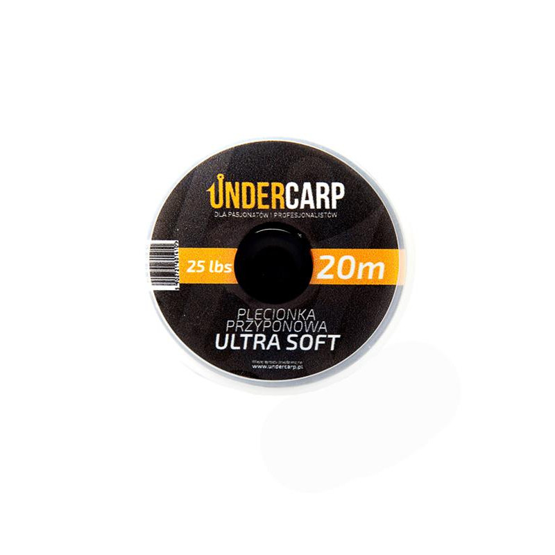 UnderCarp Plecionka przyponowa ULTRA SOFT 25lbs / 20m Brązowa