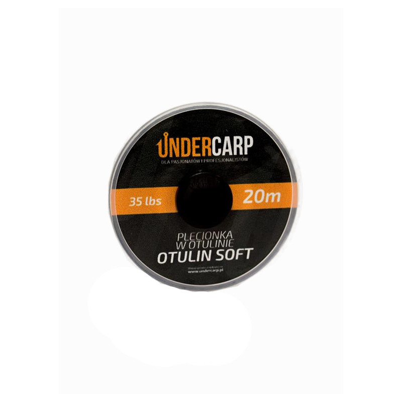 UnderCarp Plecionka w otulinie OTULIN SOFT 35lbs /20m Zielona