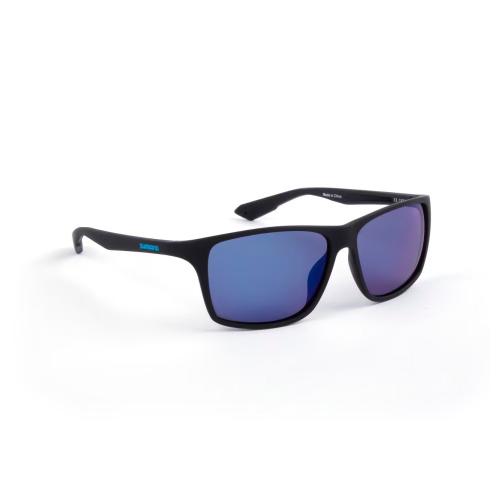 Shimano Matte Black & Blue Mirror okulary polaryzacyjne