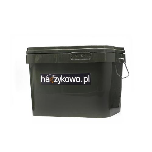 Wiadro wędkarskie zielone haczykowo.pl 10L