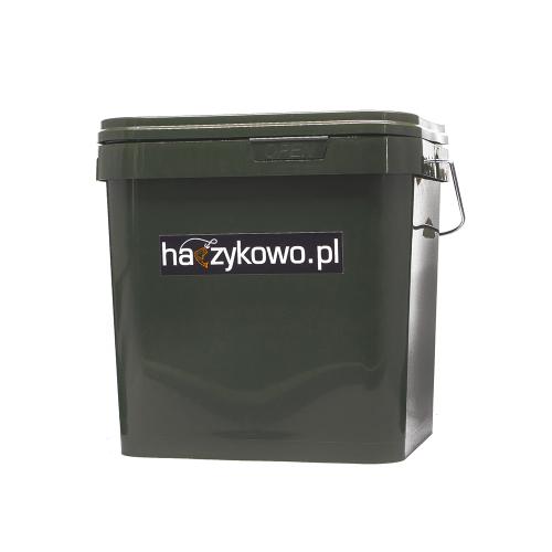 Wiadro wędkarski zielone haczykowo.pl 17L
