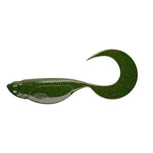 Libra Lures Embrion Shad Twist Tail 1.75" 032 Motor Oil Green Fish