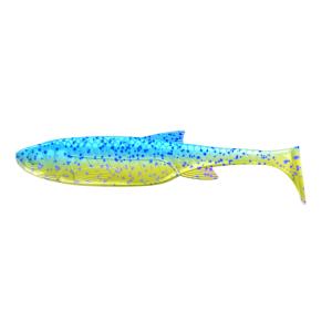 Libra Lures Kraken Shad 5" 127 Lime Chartreuse/Blue No Scent