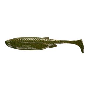 Libra Lures Kraken Shad 5" 132 Motor Oil Green No Scent