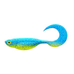 Libra Lures Embrion Twist Tail 7" 127 Lime Chartreuse/Blue No Scent