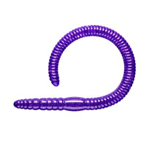 Libra Lures Flex Worm Junior 65 020 Purple With Glitter Cheese