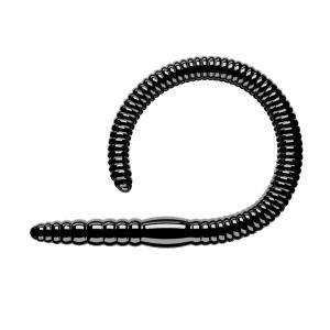 Libra Lures Flex Worm Junior 65 040 Black Cheese