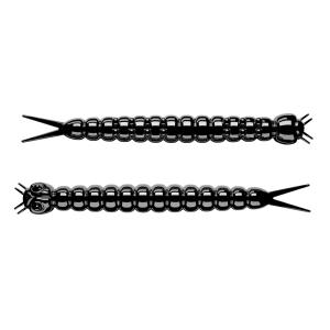 Libra Lures Slight Worm 38mm 040 Black Cheese